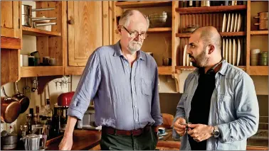  ??  ?? Filmmaker Ritesh Batra (right) with Jim Broadbent on the sets of