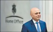  ?? ■ AP ?? Sajid Javid outside the Home Office in London.