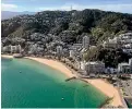  ?? STUFF ?? Sand to enlarge the beaches of Oriental Bay was shipped in from Golden Bay in 2004 .