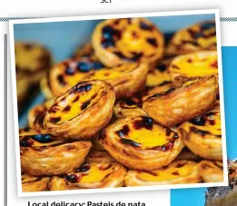  ??  ?? Local delicacy: Pasteis de nata
Sea view: Take a dip and, right, pool in Silves