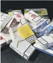  ??  ?? A haul of illegal cigarettes seized by trading standards officers.