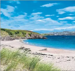  ??  ?? The gorgeous white sands and azure blue seas of Handa