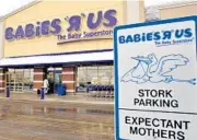  ?? BLOOMBERG FILE ?? With Babies R Us stores closing, about $2 billion of baby-related sales will be up for grabs. U.S.