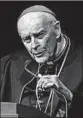  ?? ROBERT FRANKLIN/AP ?? A 2006 letter confirms that the Holy See got details on sexual misconduct by Cardinal Theodore McCarrick.