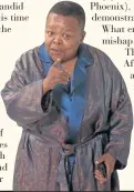  ??  ?? AG SHEM: Alfred Ntombela takes a lot of knocks in this film and sometimes it’s not funny