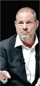  ??  ?? Harvey Weinstein