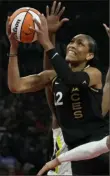  ?? Associated Press ?? Las Vegas’ A’ja Wilson is a two-time WNBA MVP.