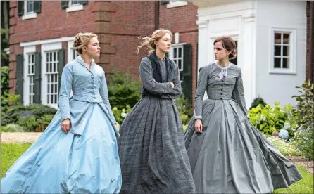  ?? SONY PICTURES ?? From left, Florence Pugh, Saoirse Ronan and Emma Watson star in “Little Women.”