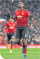  ??  ?? Paul Pogba takes the plaudits