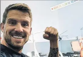  ?? FOTO: INSTAGRAM ?? Iñigo Martínez, actualment­e lesionado, tiene motivos para estar muy feliz