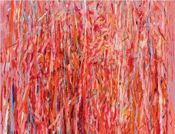  ?? (© VG Bild Kunst) ?? Bis zum 23.02.2020 gibt es in der Kunsthalle Rostock Arbeiten von Maler Uwe Kowski (geb. 1963 in Leipzig) zu sehen. Hier: Im Gras, 2017, Öl auf Leinwand.