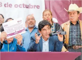  ??  ?? El vocero de Andrés Manuel López Obrador, Jesús Ramírez Cuevas.