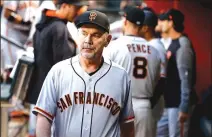  ?? Associated Press ?? San Francisco Giants manager Bruce Bochy will miss at least two games after undergoing a heart procedure on Tuesday.