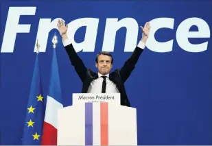  ?? PHOTO: REUTERS ?? Emmanuel Macron