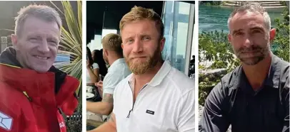  ?? ?? British trio John Chapman, James Jim Henderson and James Kirby, who were among seven aid workers from the World Central Kitchen tragically killed in an Israeli air strike in Gaza earlier this month, were all former soldiers. Image: PA