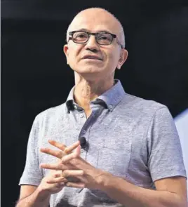  ?? HT/FILE ?? Nadella: ‘I have always been my mother’s son’