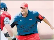  ?? AP file photo ?? Matt Luke, formerly Mississipp­i’s co-offensive coordinato­r and offensive line coach, was named the Rebels’ interim head coach Thursday when Hugh Freeze resigned after five seasons as coach.