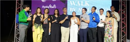  ?? ?? TIM Yap; Trickie Lopa, co-founder of Art Fair; Ichi Yabut, head of Internatio­nal Relations at Makati City Government; Lisa Periquet, co-founder of Art Fair; Hon. Luis Campos, second district representa­tive, Congressma­n of Makati; Ayni Nuyda and Carlo Pineda, Art House; Illac Diaz, founder of Liter of Light; Robert Lao, senior vice president and group head, Ayala Land Estates; Dindin Araneta, co-founder of Art Fair; Isaiah Cacnio, artist behind ‘Prismatic Embrace.’