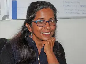  ?? FIGHTING UNEMPLOYME­NT: Sheila Damodaran ??