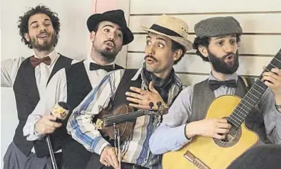  ?? (PRENSA CUARTETO DEL AMOR) ?? El Cuarteto del Amor. La banda dirá presente mañana en el Carnaval de Villa Allende.