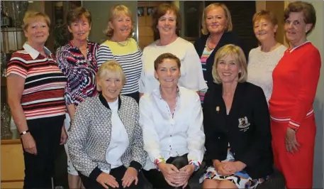  ??  ?? Winners in the Felda sponsored stableford at Dundalk, front from left, Rosemary Gardiner, Jackie McDonald (Felda), Lady Captain Maeve Ahern; back row: Betty Rogers, Marie Strain, Geraldine Rogers, Geraldine Gorham, Sally McDonnell, Marcella Carr, Joyce...