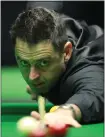  ??  ?? Ronnie O’Sullivan will face Ken Doherty next