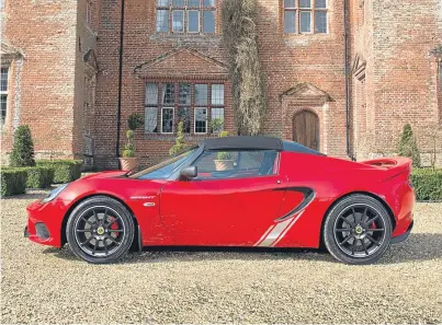  ??  ?? The Lotus Elise was light, the Sprint version was lighter – and the latest update has shed another 41kg.