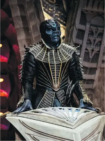  ?? CBS INTERACTIV­E ?? Chris Obi stars as T’Kuvma in Star Trek: Discovery, which hits the small screen on Sept. 24.