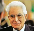  ??  ?? Il Presidente della Repubblica Sergio Mattarella.