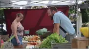  ?? MEDIANEWS GROUP FILE PHOTO ?? A variety of fresh local vegetables are available to visitors May 15in Smith Family Plaza during the FARM Market in Pottstown.