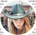  ??  ?? CAP FITS Rhian tries on a traditiona­l cowboy hat
