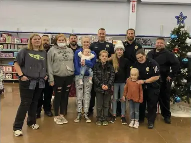  ?? Photo courtesy of Malvern Police Department. ?? Officers from left to right: Capt. Doye Delacruz, Lt. Clay Coke, Cpl. Jack Seely, Sgt. Heath Dickson, Ofc. Anna Eubanks, Ofc. Chris Lisenbey , Not Shown: Cpl. Troy Norton.