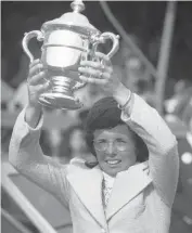  ?? JOHN ROONEY/AP FILE ?? Billie Jean King had just won the 1972 U.S. Open women's singles title when she demanded that the women's champion be paid the same as the men's winner the next year.