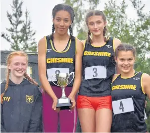  ??  ?? ●●English schools under 15s pentathlon winners