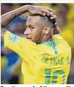  ??  ?? Zum Haareraufe­n? Neymar will es heute für Brasilien richten