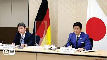  ??  ?? Japan and Germany pledged cooperatio­n on ensuring a 'free and open Indo-Pacific'