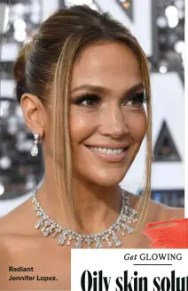  ??  ?? Radiant Jennifer Lopez.