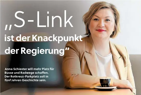  ?? BILD: SN/APA/BARBARA GINDL ?? Anna Schiester (Bürgerlist­e) übernimmt als Stadträtin die Verkehrs- und Planungsag­enden.