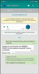  ??  ?? Un periodista de Diario EXTRA recibió un mensaje y apenas cuestionó algo fue bloqueado.