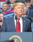  ?? AFP ?? US President Donald Trump during a rally in Nashville, March 15