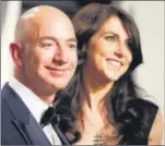  ?? REUTERS ?? Jeff Bezos and Mackenzie