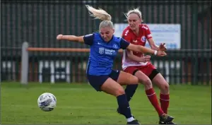  ?? ?? Cup loss: Action from Barnsley Women’s FC extra-time defeat to Liverpool Feds on Sunday.