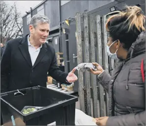  ?? PICTURE: GETTY IMAGES ?? ‘SERIOUS ISSUE’: On a visit to Baltic Street Food Hub and Adventure Playground in Glasgow, Sir Keir Starmer called on the Government to act over the cost of living crisis.