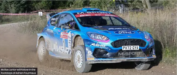  ?? Photos: Ben Lawrence ?? McRae Junior will follow in the footsteps of Adrien Fourmaux
