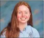  ?? Contribute­d photo ?? Caitlin Doherty received a perfect ACT score on the English ACT section. She is one of six students from the Immaculate High School in Danbury to have achieved perfect test scores on the ACT or the SAT college admission exams.