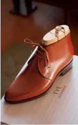  ??  ?? At least three fittings are required to complete the shoemaking process with TYE, one of which will involveyou trying a prototype of your dream shoes.