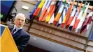  ??  ?? Josep Borrell, Alto Representa­nte de la Política Exterior Europea en debate sobre América Latina, Bruselas, 19.01.2021.