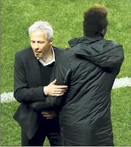  ?? (Photo Jean-François Ottonello) ?? Lucien Favre est longuement revenu sur sa relation avec Mario Balotelli.