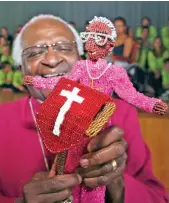  ?? / Gallo Images ?? In the last decade of the apartheid regime, Emeritus Archbishop Desmond Tutu was the most formidable wielder of humour as a weopan of struggle.