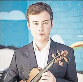  ?? CP PHoTo ?? Artem Kolesov is shown in a handout photo. The Dalhousie-trained violinist says he fears persecutio­n in his native Russia after coming out as gay in a widely-circulated YouTube video.